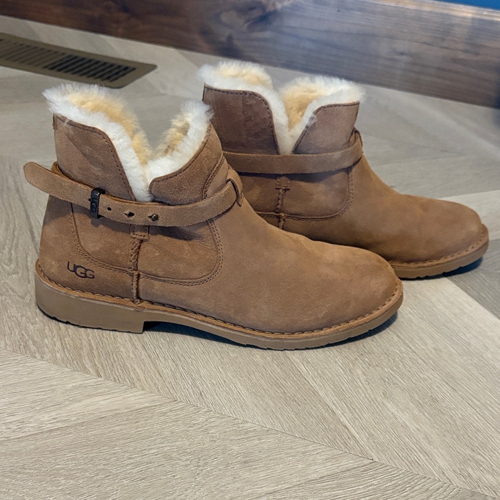 UGG Chestnut Shearling Ankle Boots